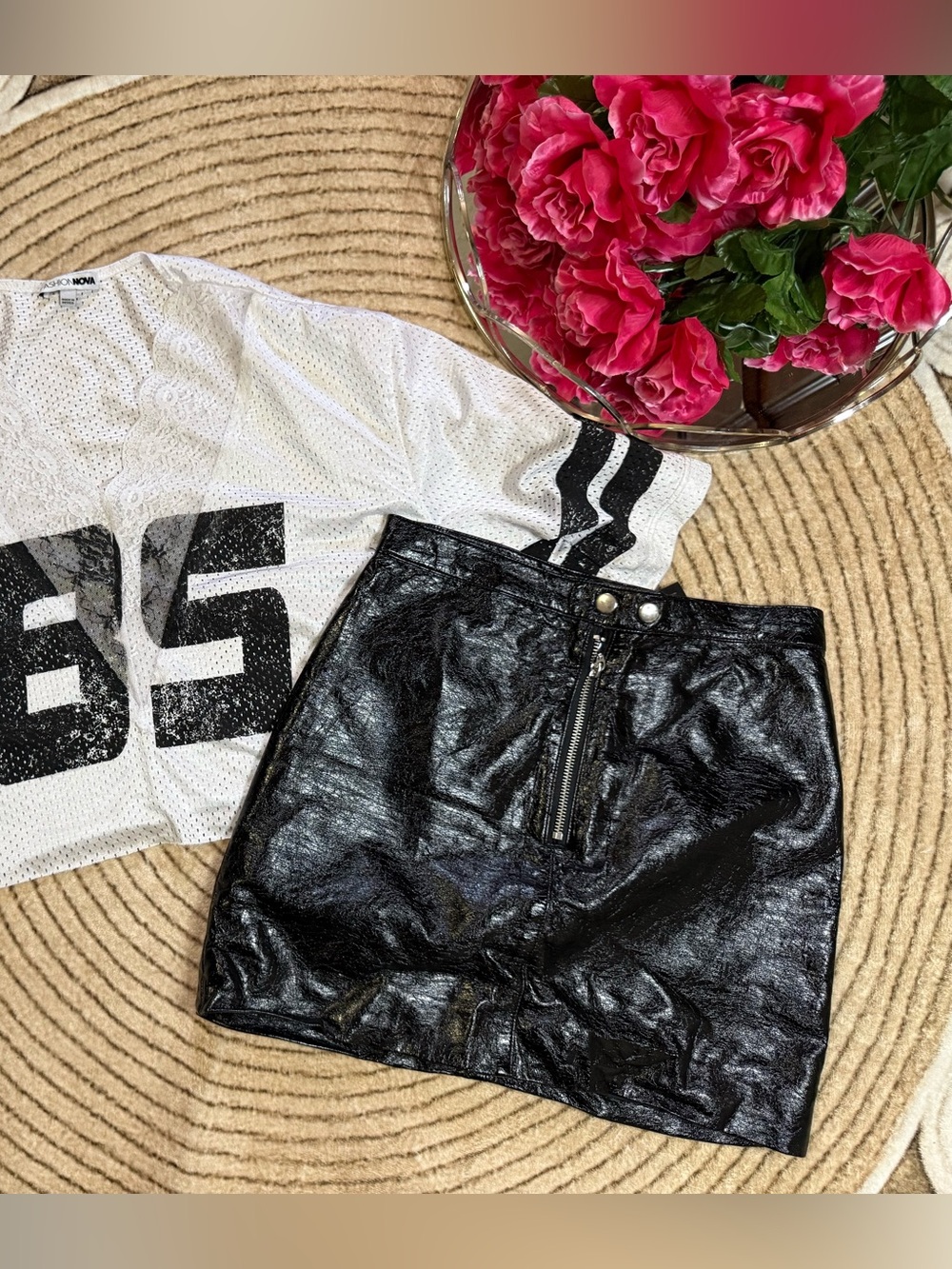 H&M Leather Skirt